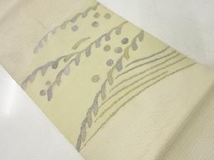 アンティーク　絽綴れ波模様織出し袋帯（材料）